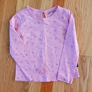 Buffalo David Bitton Pink Long Sleeve Heart Shirt